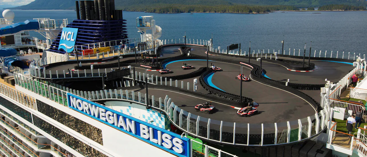 Gokart mellem alle de spændende destinationer