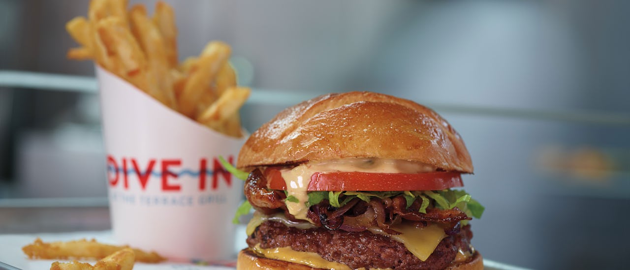 Hamburger på Dive In