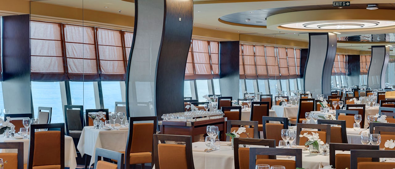 En af à la carte-restauranterne som indgår.