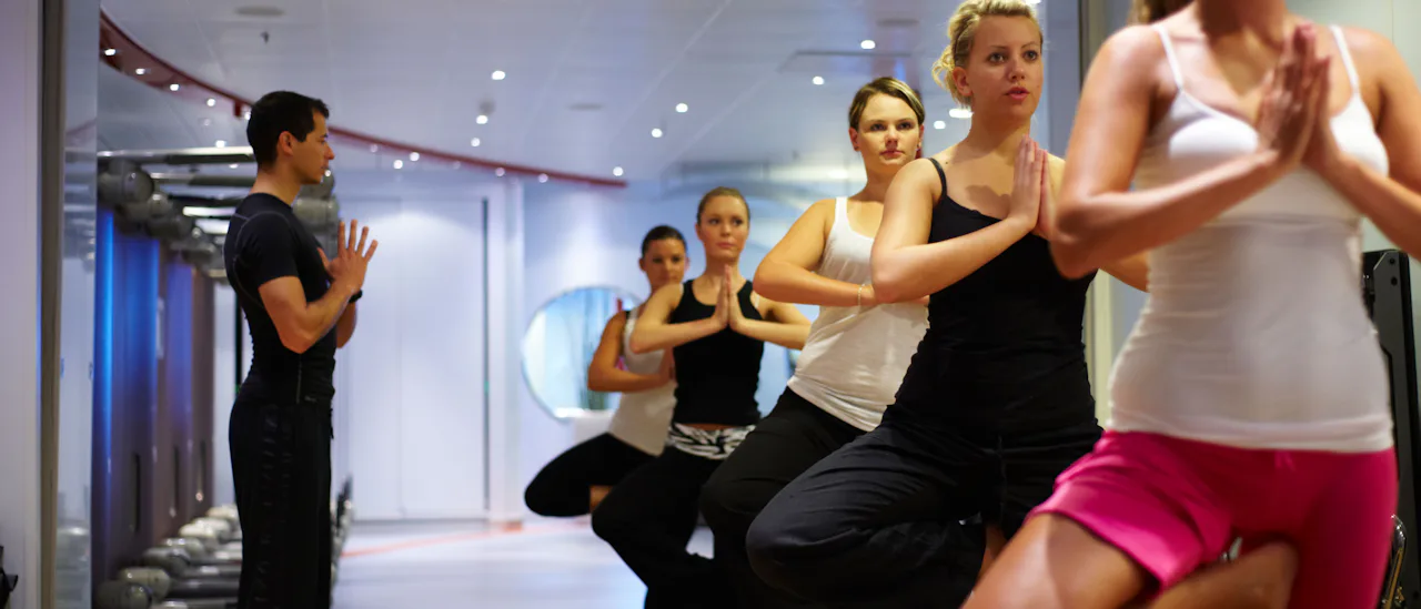 Yoga-pas i gymmet