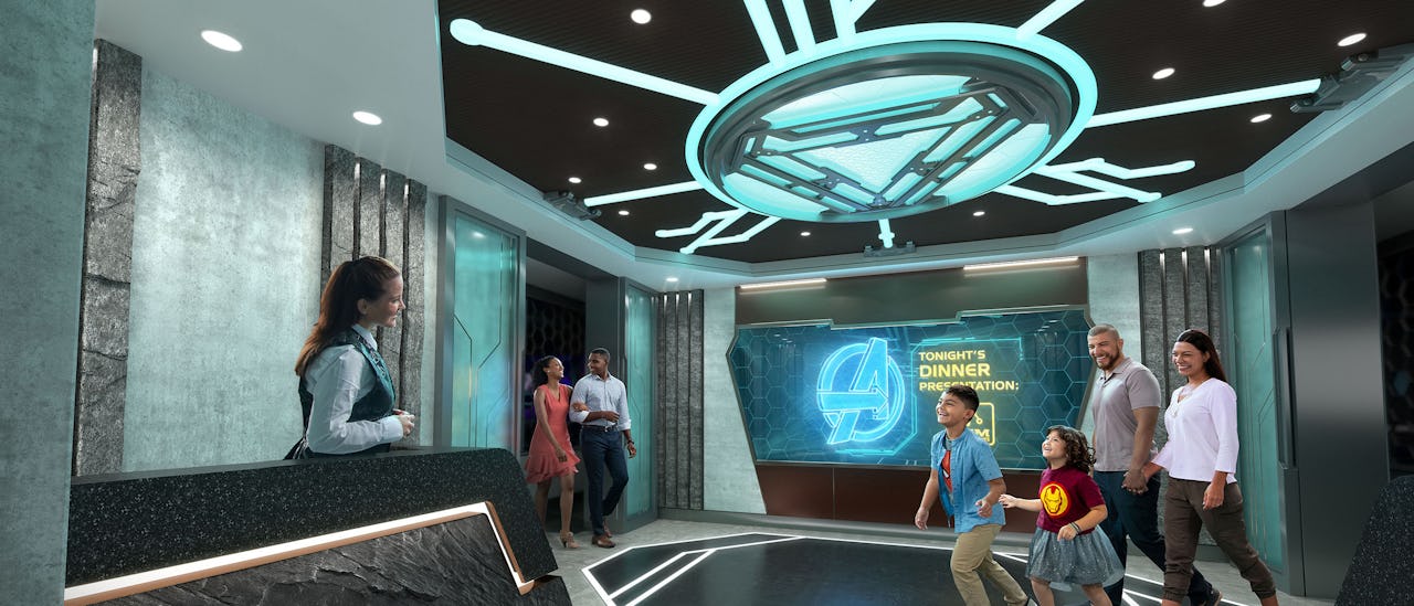 Family dining at Worlds of Marvel