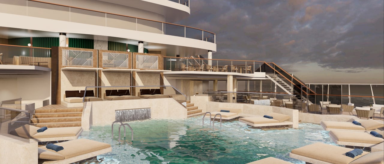 Atoll Pool & Bar - en intim pool med en afslappende atmosfære