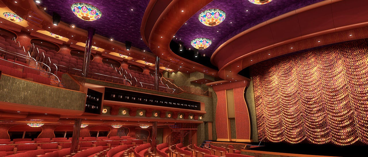 Teatret i forventning om et Las Vegas-inspireret show