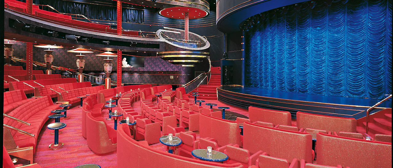 Teatret i forventning om et Las Vegas-inspireret show