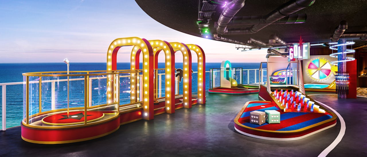 Spil minigolf med dine medrejsende.