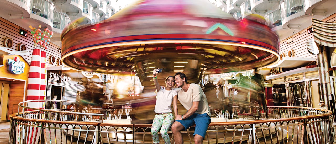 Karrusellen i området "the Boardwalk"