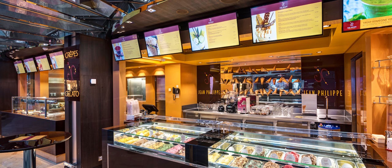 Ægte italiensk “gelato”.