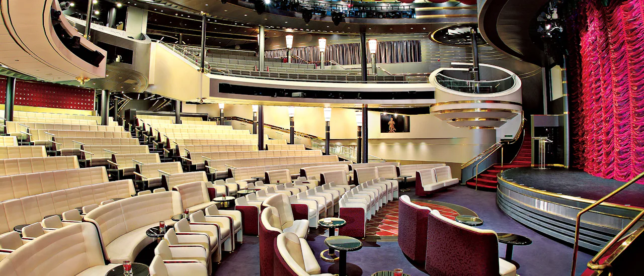 Teatret i forventning om et Las Vegas-inspireret show