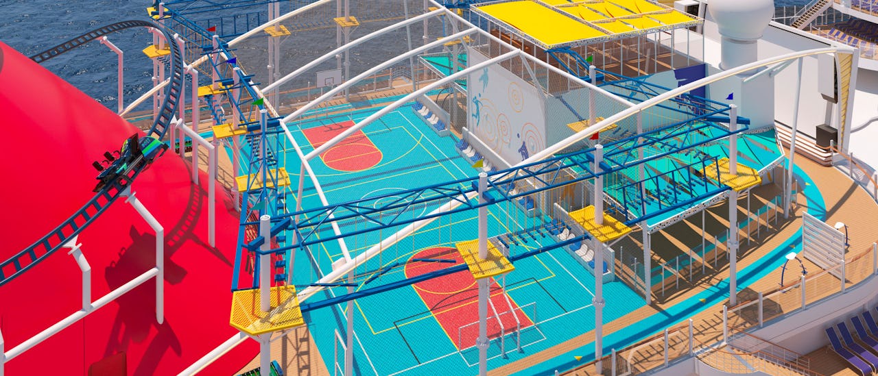 Sports- og aktivitetsdæk ombord