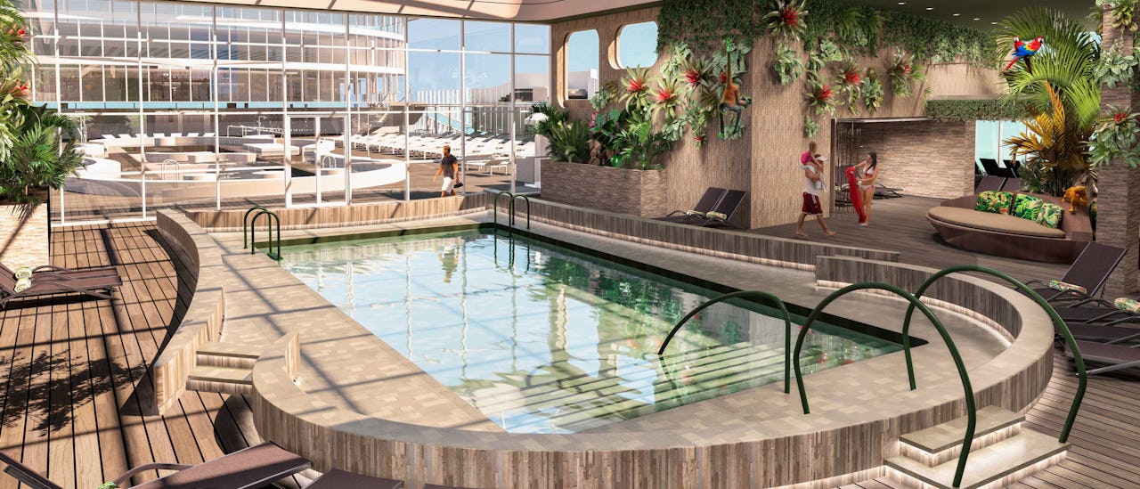 Den ultimative afslapning ved poolen i Botanic Garden