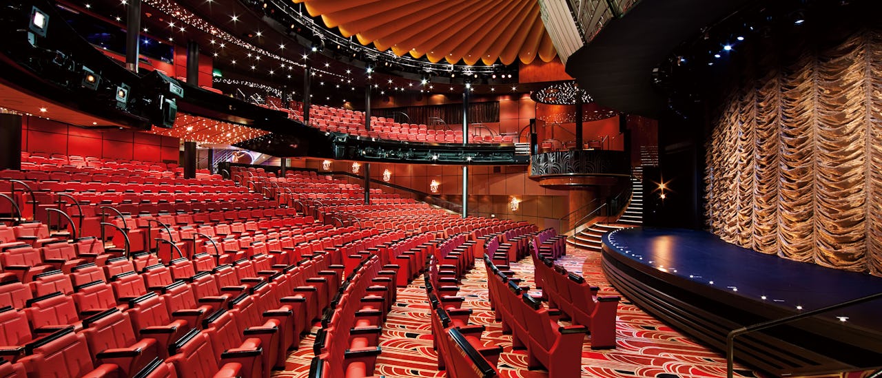 Teatret i forventning om et Las Vegas-inspireret show