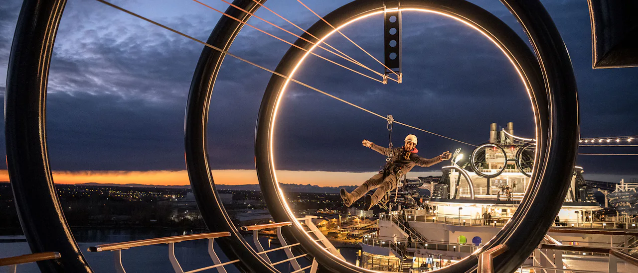 Verdens længste zipline til søs