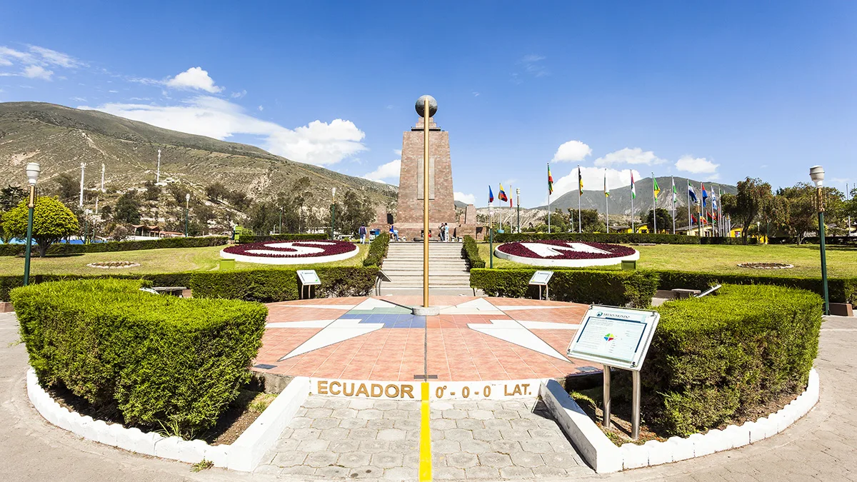 Historiske Quito og Ækvatorlinjen